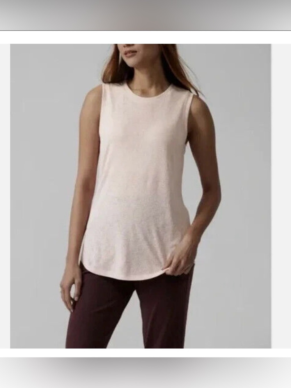 Athleta Breezy Tank Top Orchid Pink Athletic Sleeveless Shirt Yoga